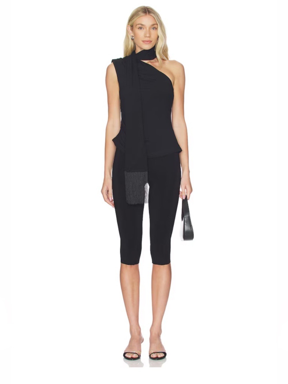 NWT Aelin Scarf Top in Black Revolve MORE TO COME Size XS - Picture 3 of 3